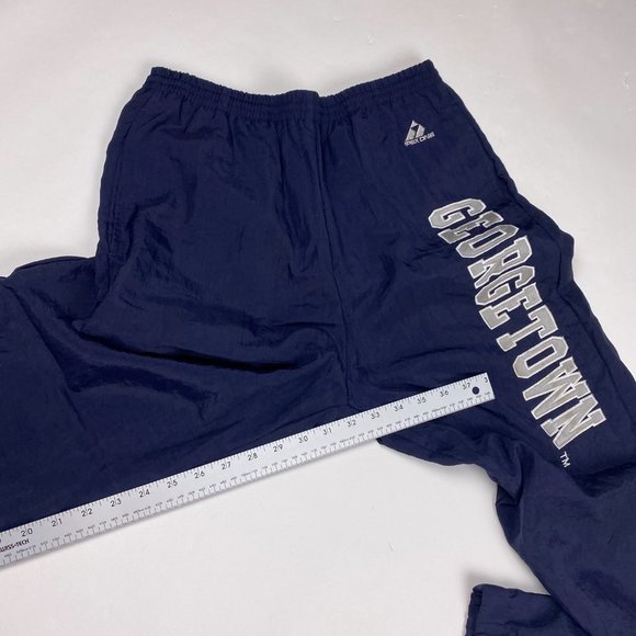 Vintage 90s Georgetown Hoyas Apex One Nylon Windbreaker Pants Mens Medium Track - Picture 10 of 12